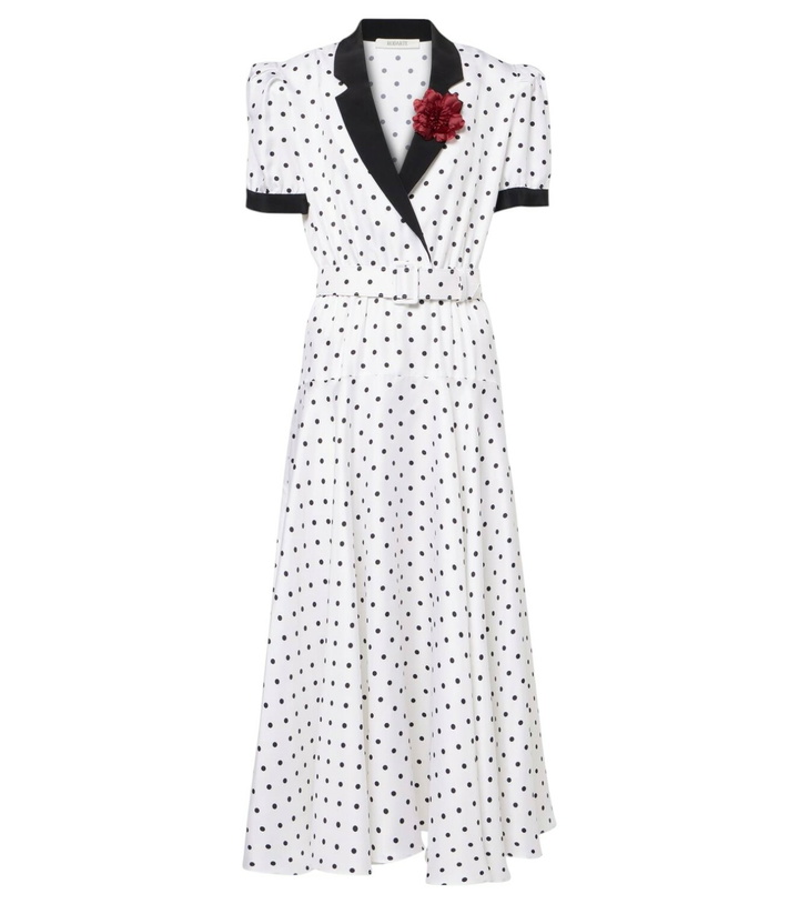 Photo: Rodarte Polka Dot silk twill midi dress