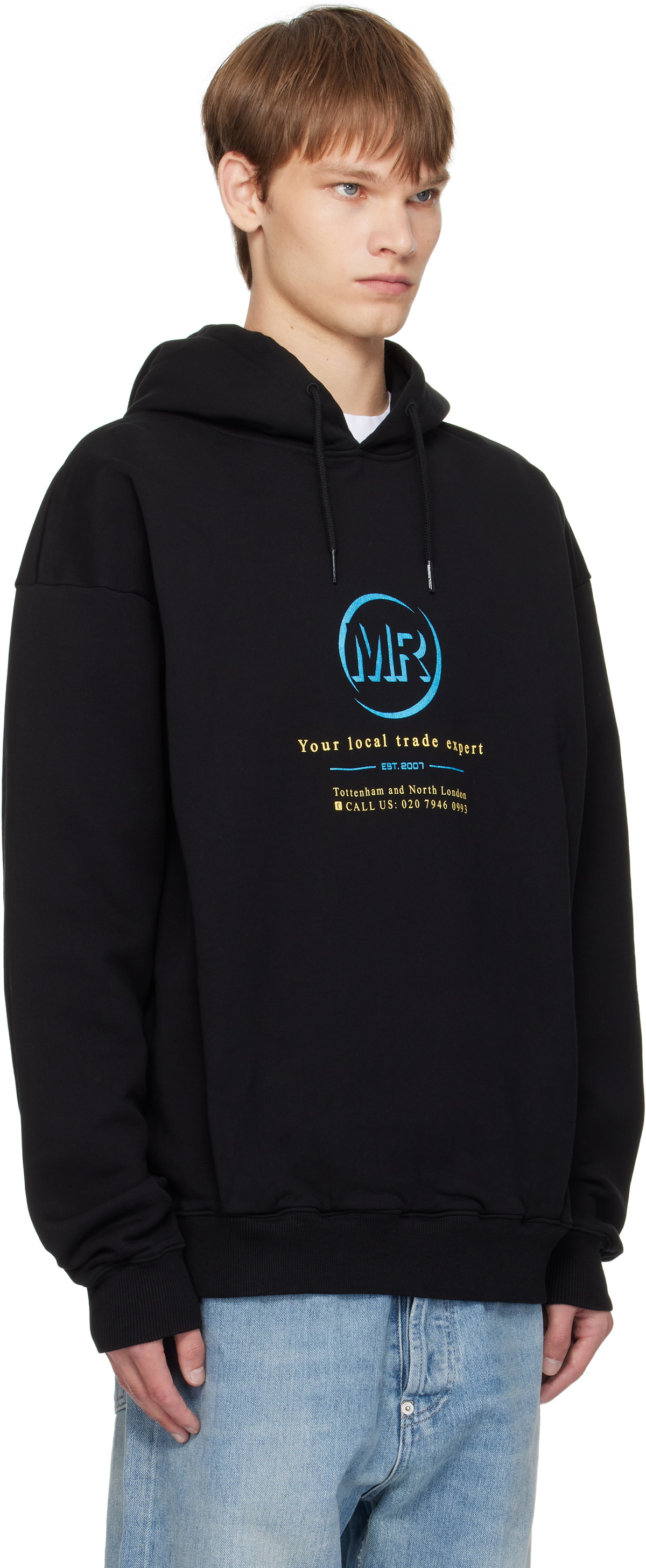 Martine Rose Black Classic Hoodie