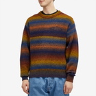 Aries Men's Boucle Space Dye Crew Knit Sweatshirt in Multi
