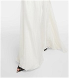 Alexander McQueen Strapless silk chiffon gown