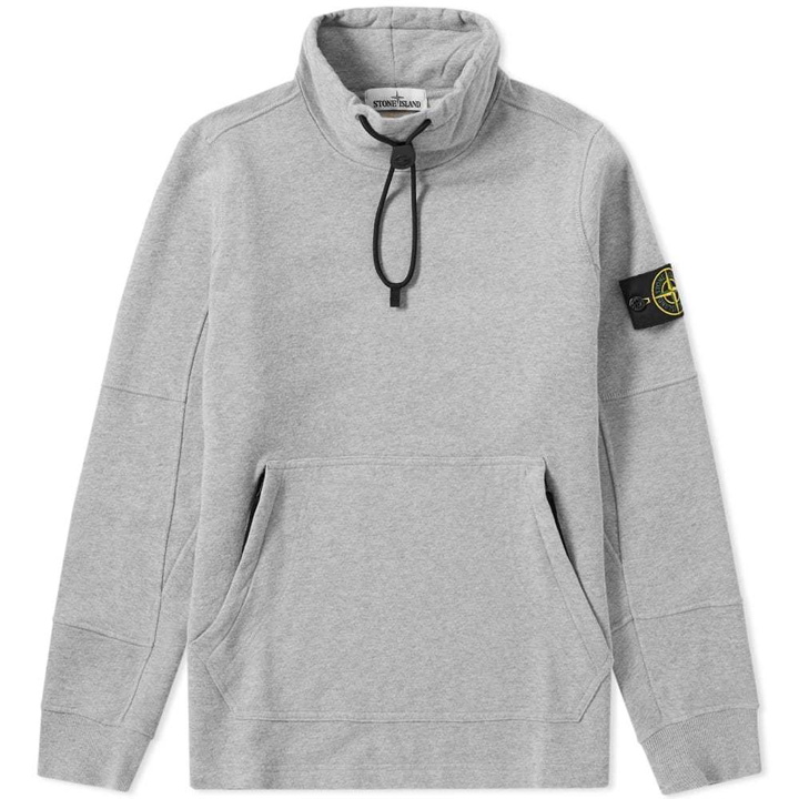 Photo: Stone Island Garment Dyed Funnel Neck Popover Sweat