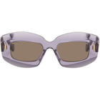 LOEWE Purple Anagram Sunglasses