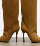 Gucci Naomi suede knee-high boots