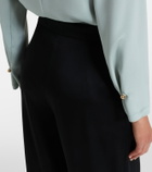 Max Mara Crêpe satin wide-leg pants