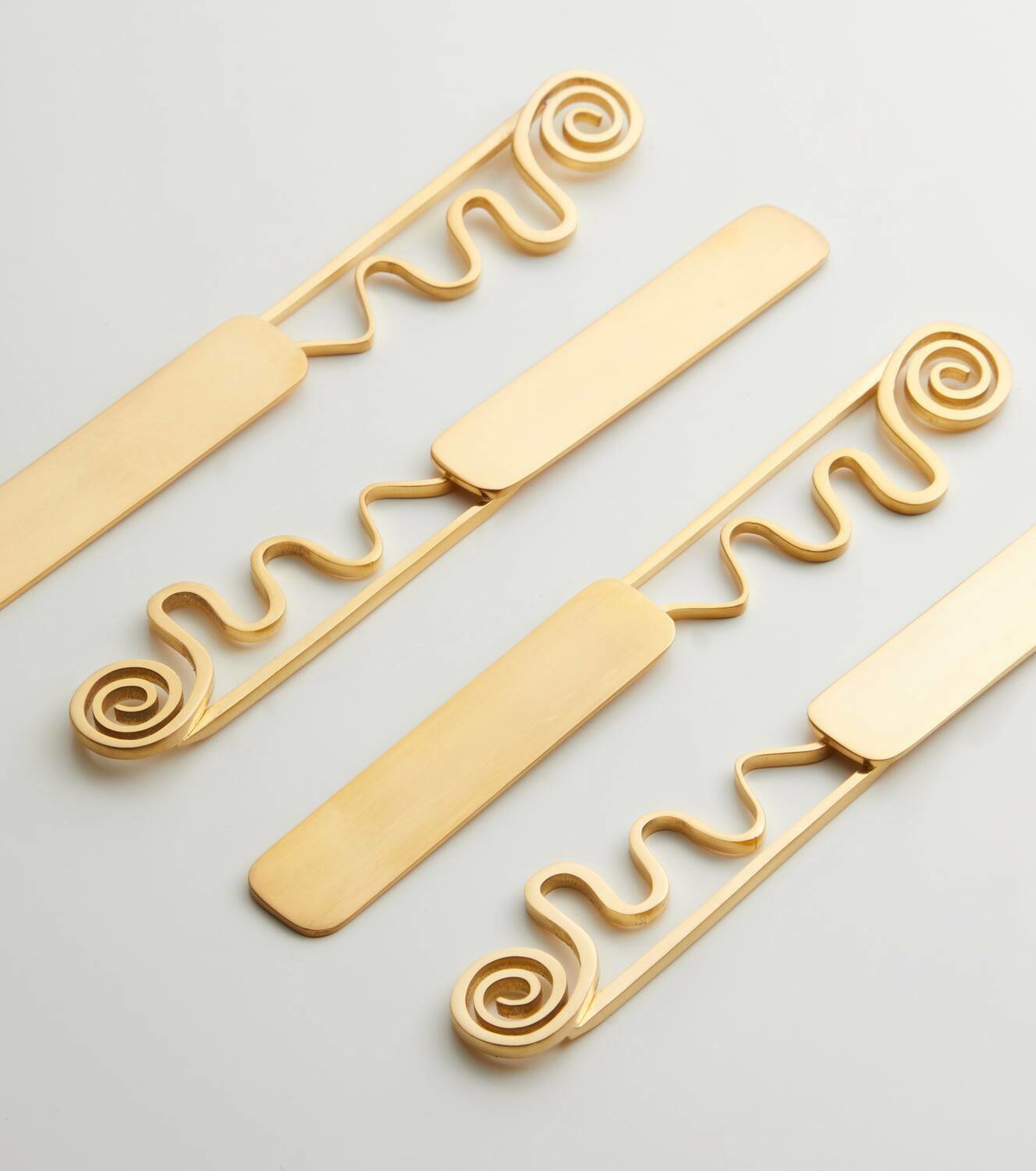 L'Objet Spirale set of 4 stainless steel spreaders