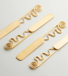 L'Objet Spirale set of 4 stainless steel spreaders