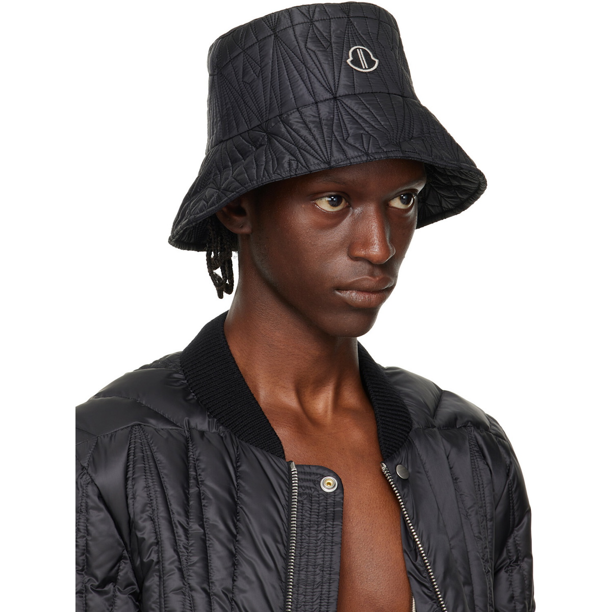 Rick Owens Moncler + Rick Owens Black Bucket Hat