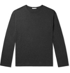 THE ROW - Jaco Mélange Cotton and Cashmere-Blend Jersey T-Shirt - Gray