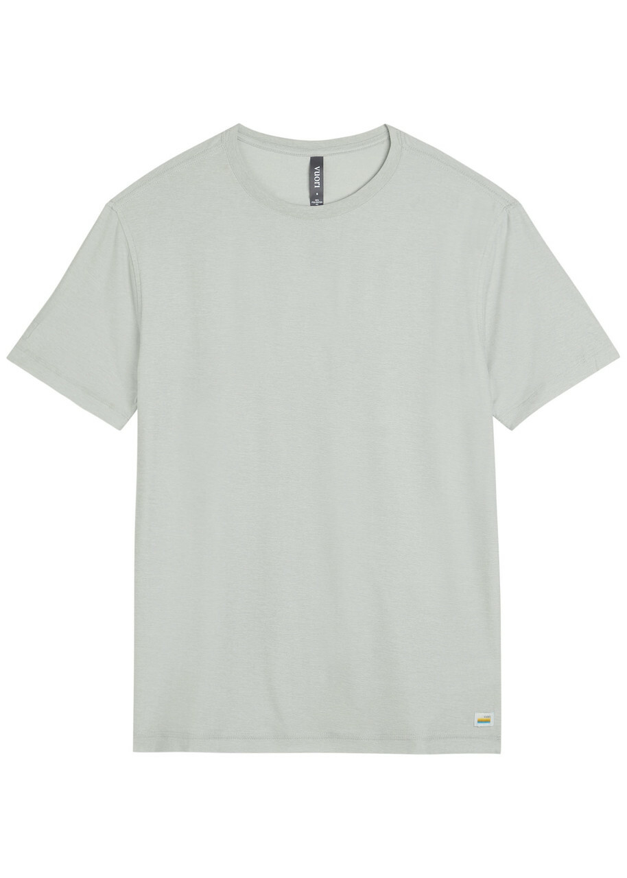 Vuori Strato Tech Stretch-jersey T-shirt Plum