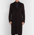 Berluti - Velvet-Trimmed Cashmere Overcoat - Men - Dark brown