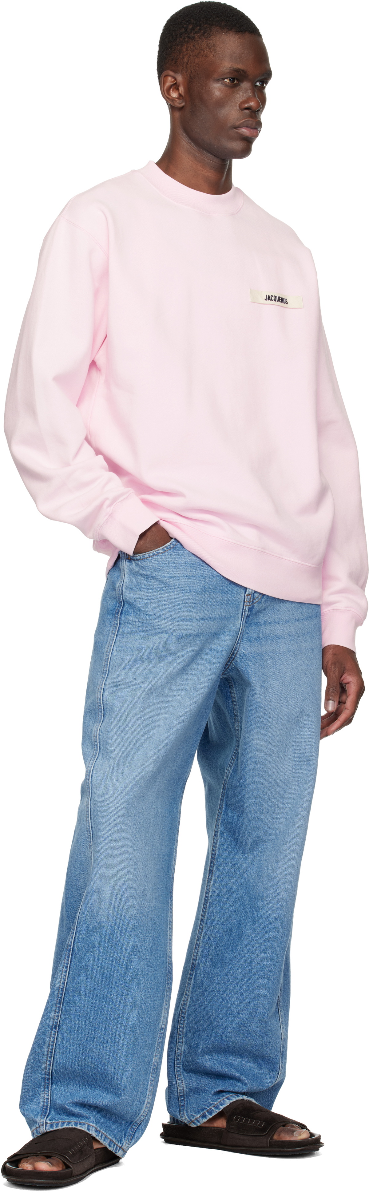 JACQUEMUS Pink 'The Gros Grain' Sweatshirt