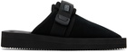 Suicoke Black ZAVO-VS Slippers