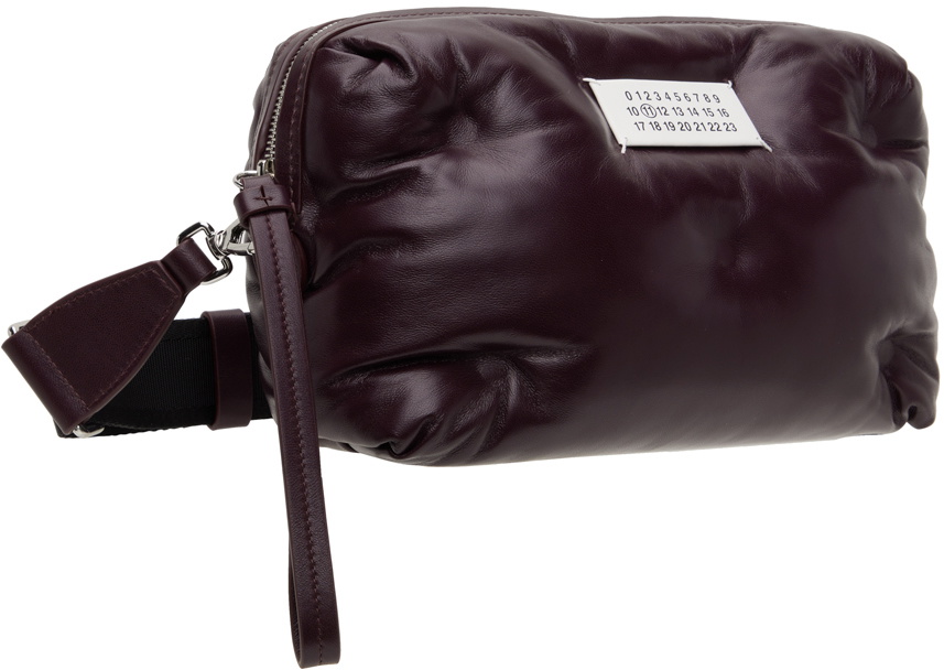 Maison Margiela Burgundy Glam Slam Camera Pouch
