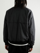 Baracuta - Houndstooth Wool-Blend Zip-Up Bomber Jacket - Gray