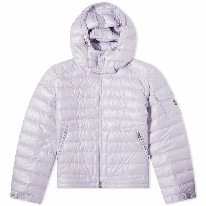 Photo: Moncler Men's Lauros Hooded Light Down Jacket in Lilac