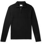 Norse Projects - Fjord Merino Wool Half-Zip Sweater - Black