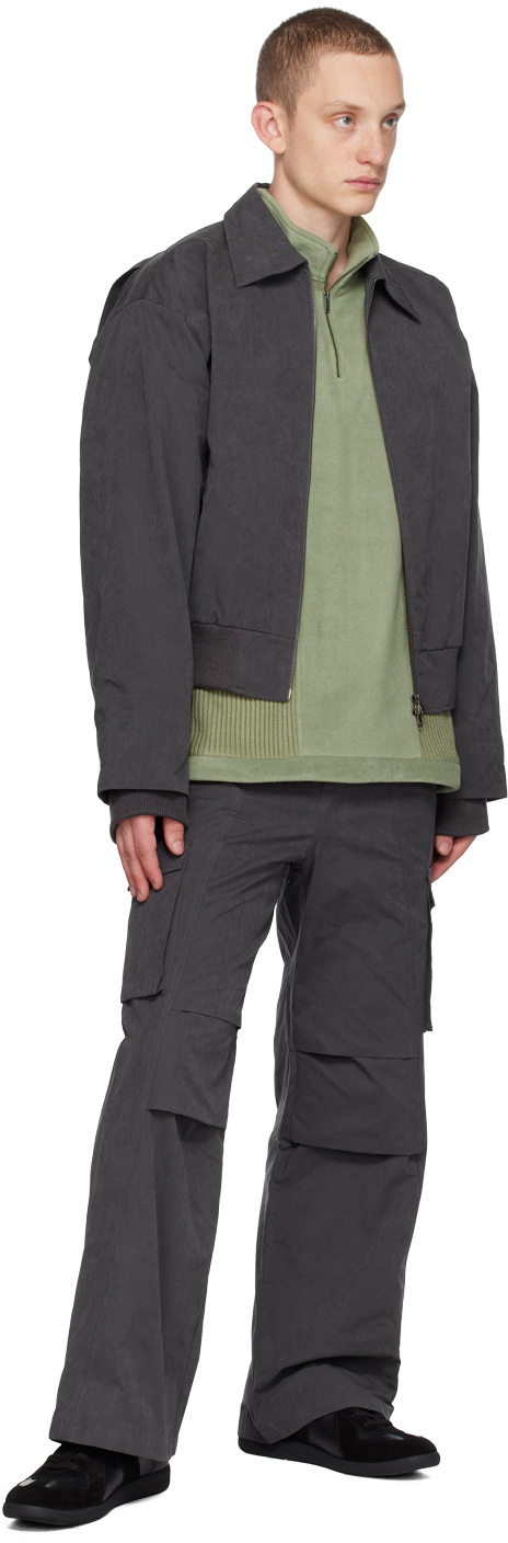 HGBB STUDIO Green Tundra Sweater