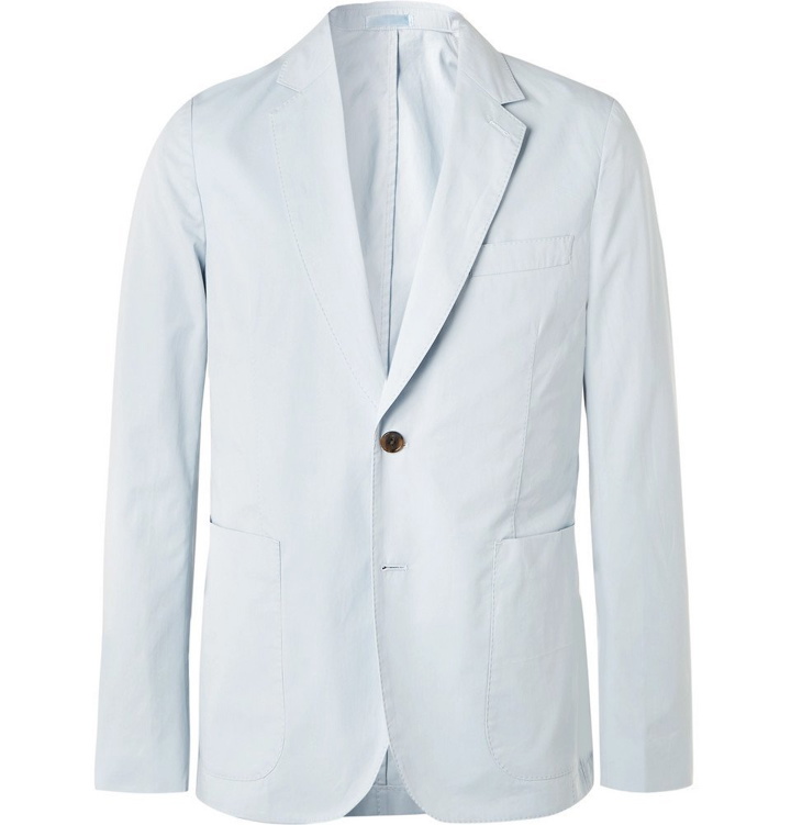 Photo: Paul Smith - Sky-Blue Soho Slim-Fit Unstructured Cotton Blazer - Blue