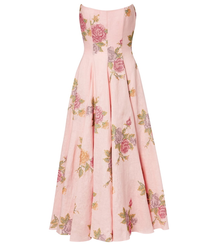 Photo: Markarian Floral linen corset dress