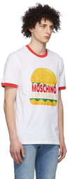 Moschino White Hamburger T-Shirt