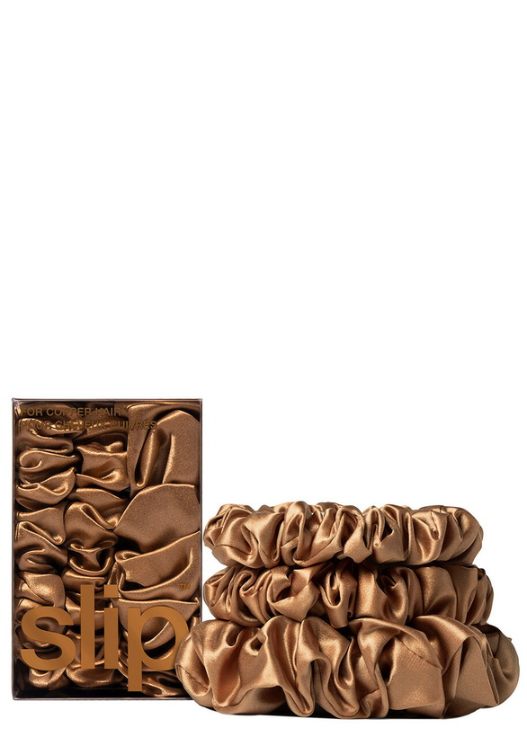 Photo: Slip Silk Assorted Scrunchies - Copper