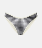 Montce Lulu gingham seersucker bikini bottoms