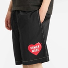 Human Made Men's Heart Swim Shorts in Black