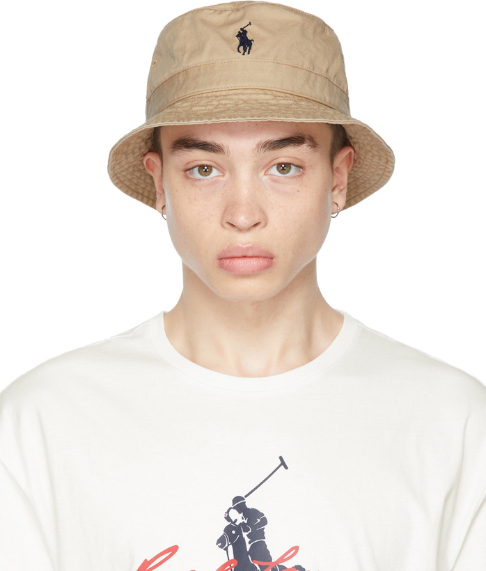 Photo: Polo Ralph Lauren Khaki Cotton Bucket Hat