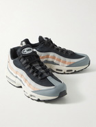 Nike - Air Max 95 Panelled Leather, Suede and Mesh Sneakers - Gray