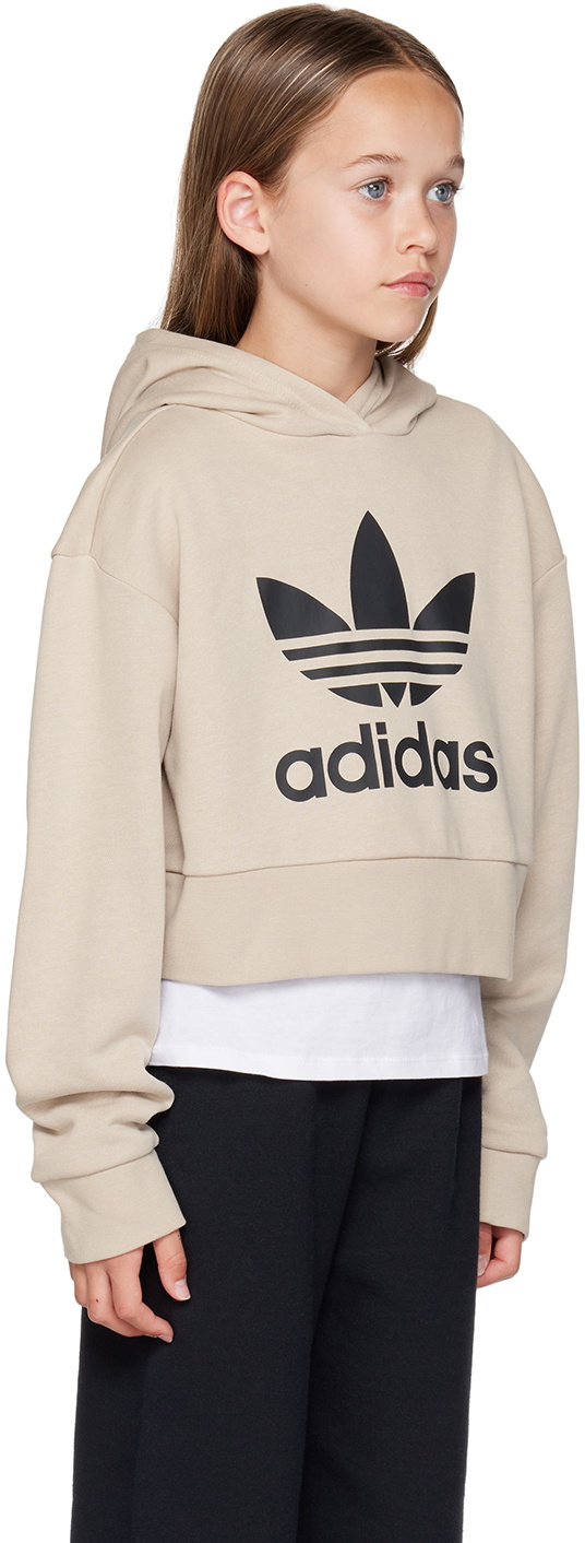 Adidas trefoil oversized online hoodie