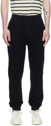 Sunspel Black Loopback Lounge Pants