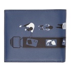 Paul Smith and Christoph Niemann Blue Security Bifold Wallet