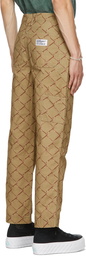 thisisneverthat Khaki Printed Carpenter Trousers