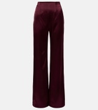 Galvan Sister Moon satin wide-leg pants