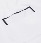 Berluti - Leather-Trimmed Cotton-Jersey T-Shirt - Men - White