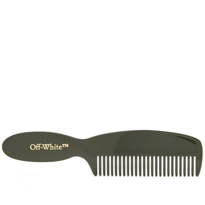 Photo: Off-White Bookish Hair Comb in Army Green
