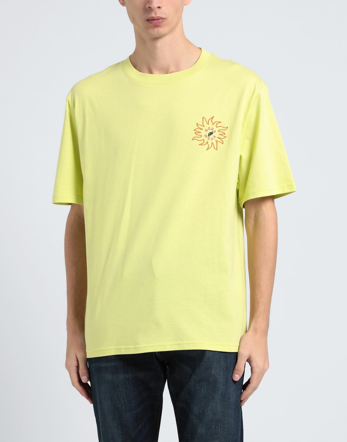 Gcds Mens T-shirt in Lime green