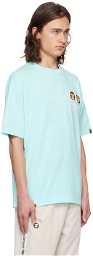 AAPE by A Bathing Ape Blue Patch T-Shirt