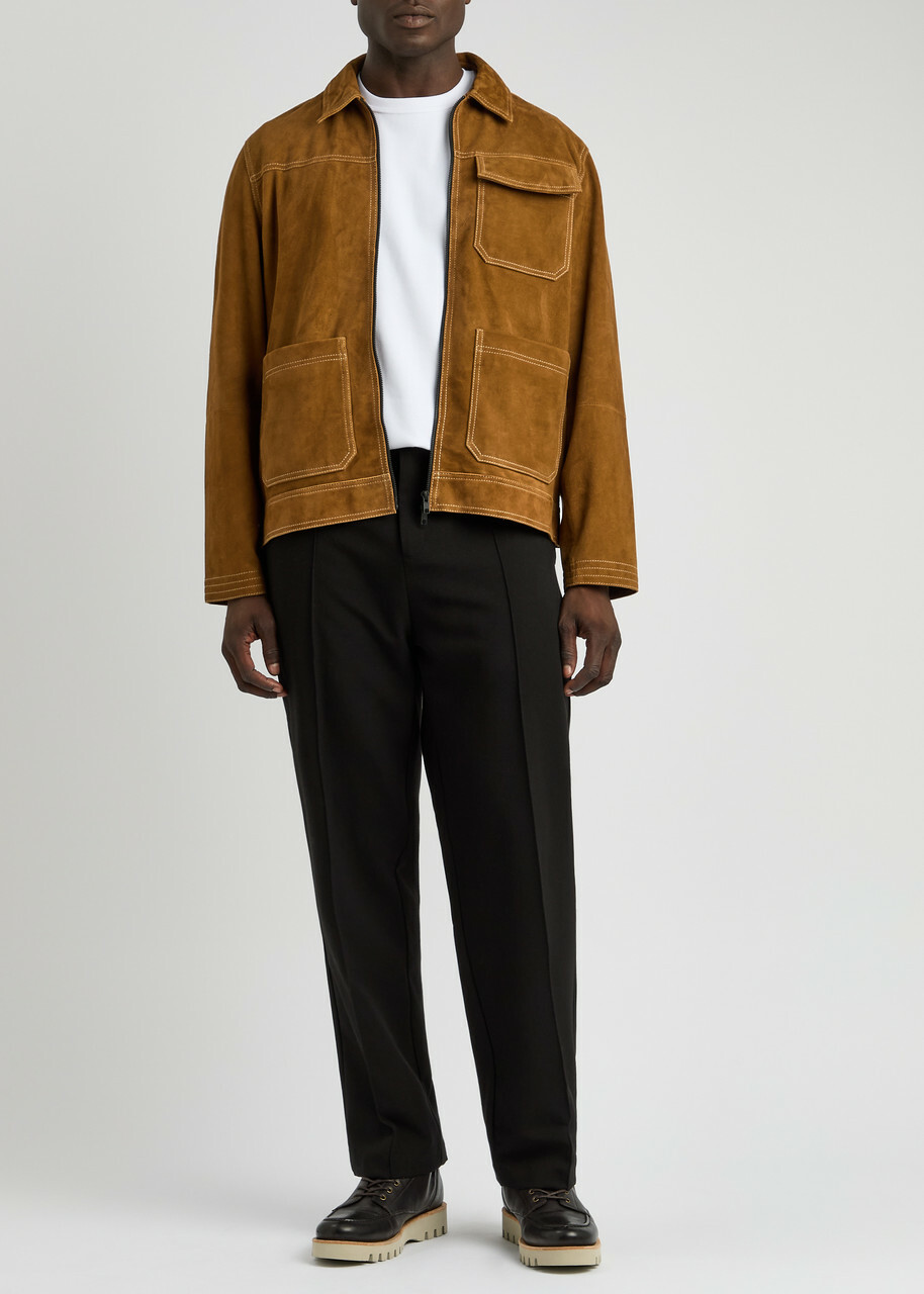 Oliver Spencer Hardwick Suede Jacket Tan Oliver Spencer