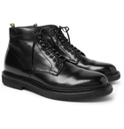 Officine Creative - Stanford Burnished-Leather Boots - Black