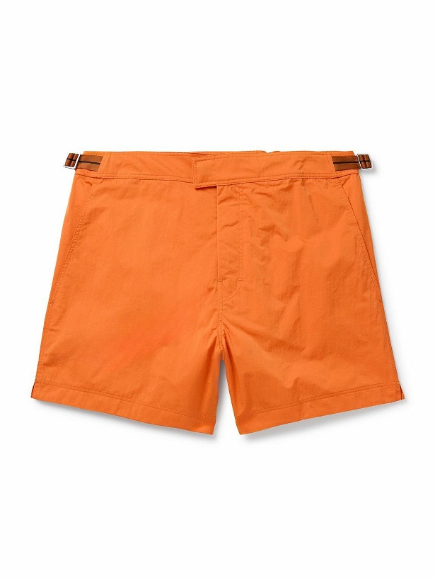Photo: Zegna - Straight-Leg Mid-Length Swim Shorts - Orange