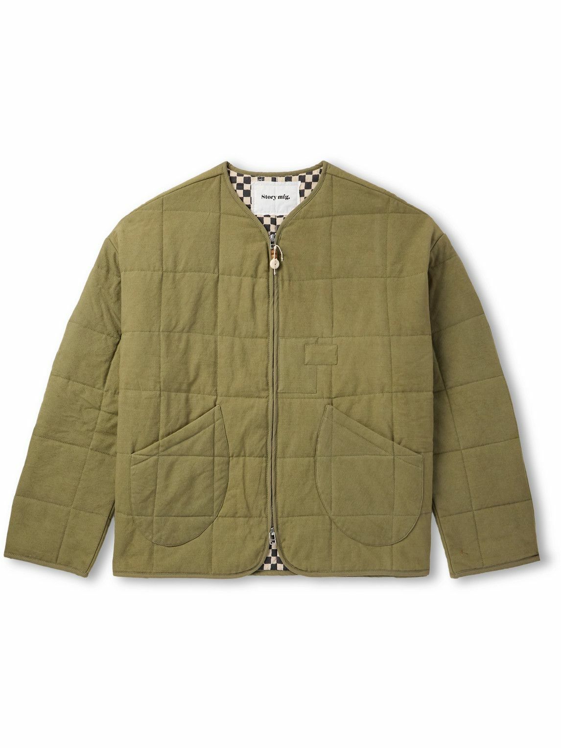 Story mfg. Men's Star Patchwork Worf Jacket in Star Scraps