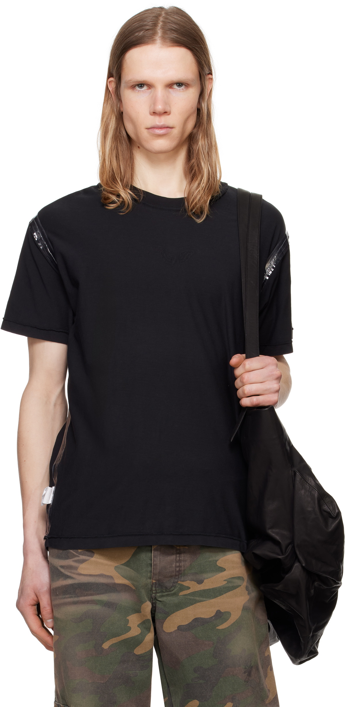 ALEXANDER DIGENOVA Black 'Red Light District' T-shirt