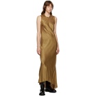 Ann Demeulemeester SSENSE Exclusive Gold Keyhole Dress