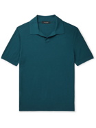 ERMENEGILDO ZEGNA - Slim-Fit Cotton Polo Shirt - Blue