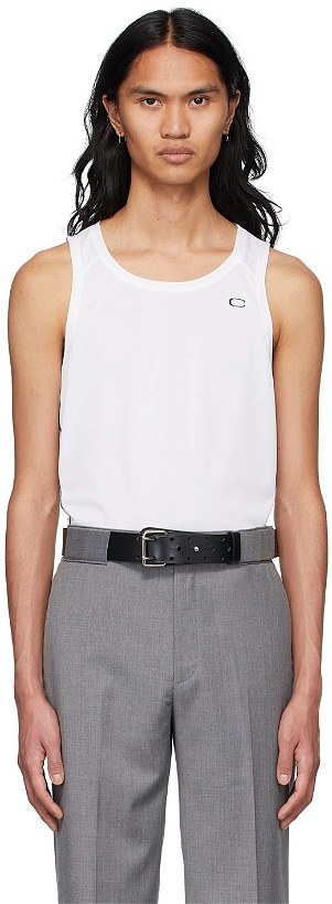 Photo: Commission SSENSE Exclusive White Polyester Tank Top