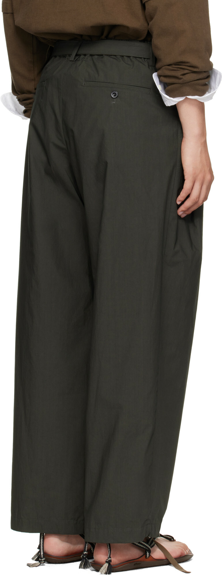 sacai Khaki Typewriter Trousers