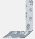 McQueen Skull silk twill scarf