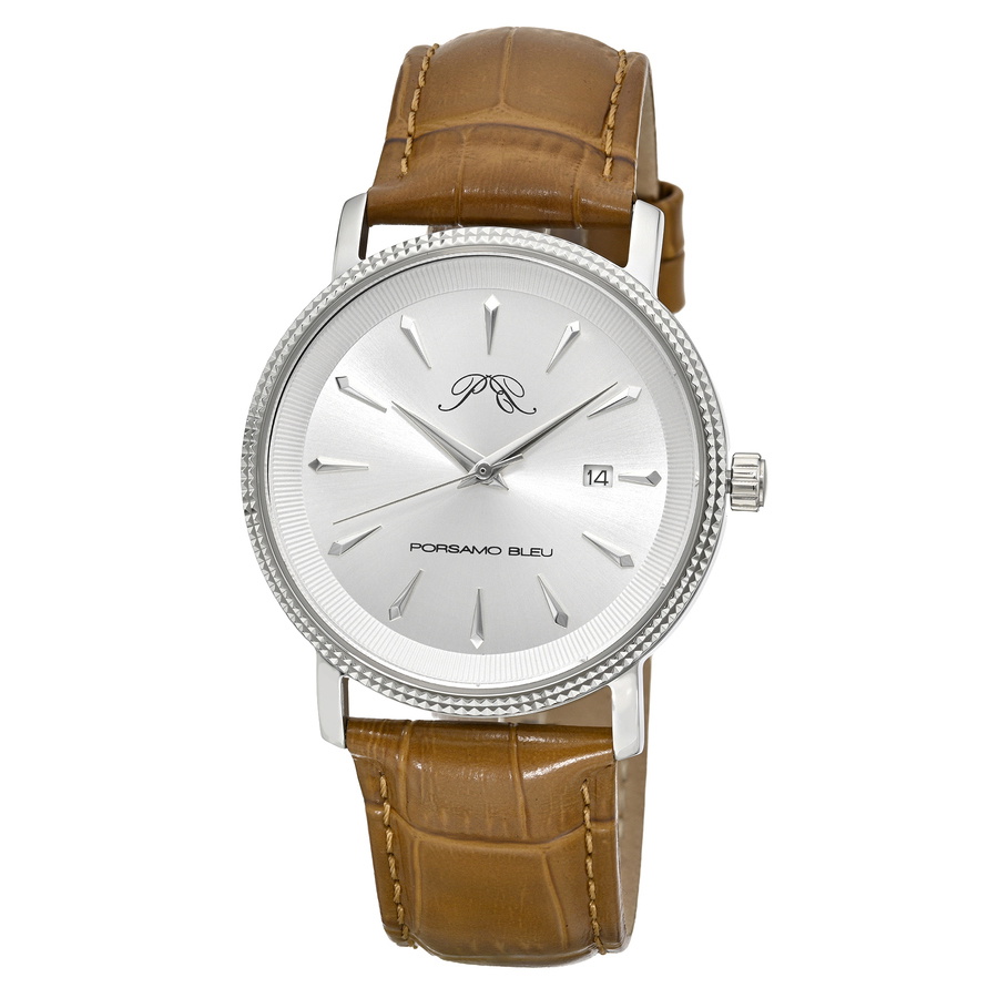 Porsamo Bleu Veritas 2 Quartz Silver Dial Mens Watch 1362CVEL