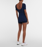 Live The Process - Zena ribbed-knit tennis minidress